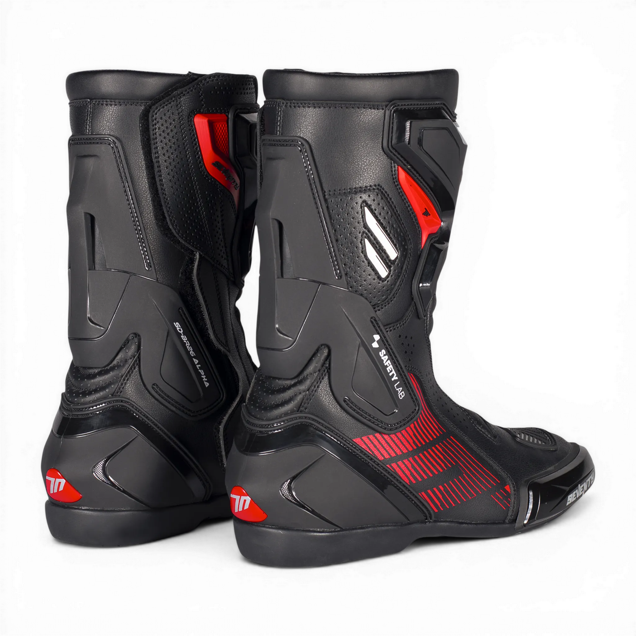 BOTA SD-BR26 ALPHA UNISEX NEGRO/BLANCO/ROJO