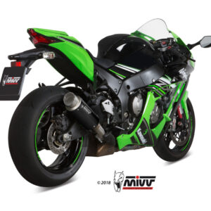 Mivv Slip-On GP Pro Black Kawasaki ZX-10 R / RR / SE 2016-25