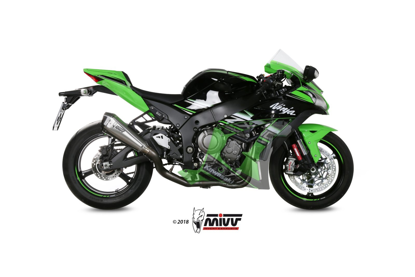 Mivv Full system 4x2x1 Delta Race St. Steel Kawasaki ZX-10 R / RR / SE 2016-25