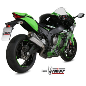 Mivv Full system 4x2x1 Speed edge St. Steel con tapa carbono Kawasaki ZX-10 R 2011-15