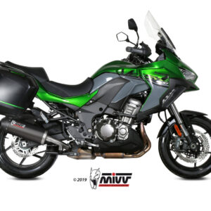 Mivv Slip-On Oval carbono con tapa carbono Kawasaki Versys 1000 / S / SE 2019-24