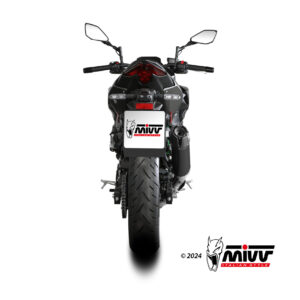 Mivv Slip-On AK-1 Black con tapa de carbono Kawasaki Z500 / SE 2024-25