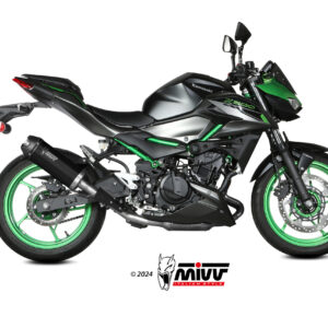 Mivv Slip-On AK-1 Titanium con tapa de carbono Kawasaki Z500 / SE 2024-25