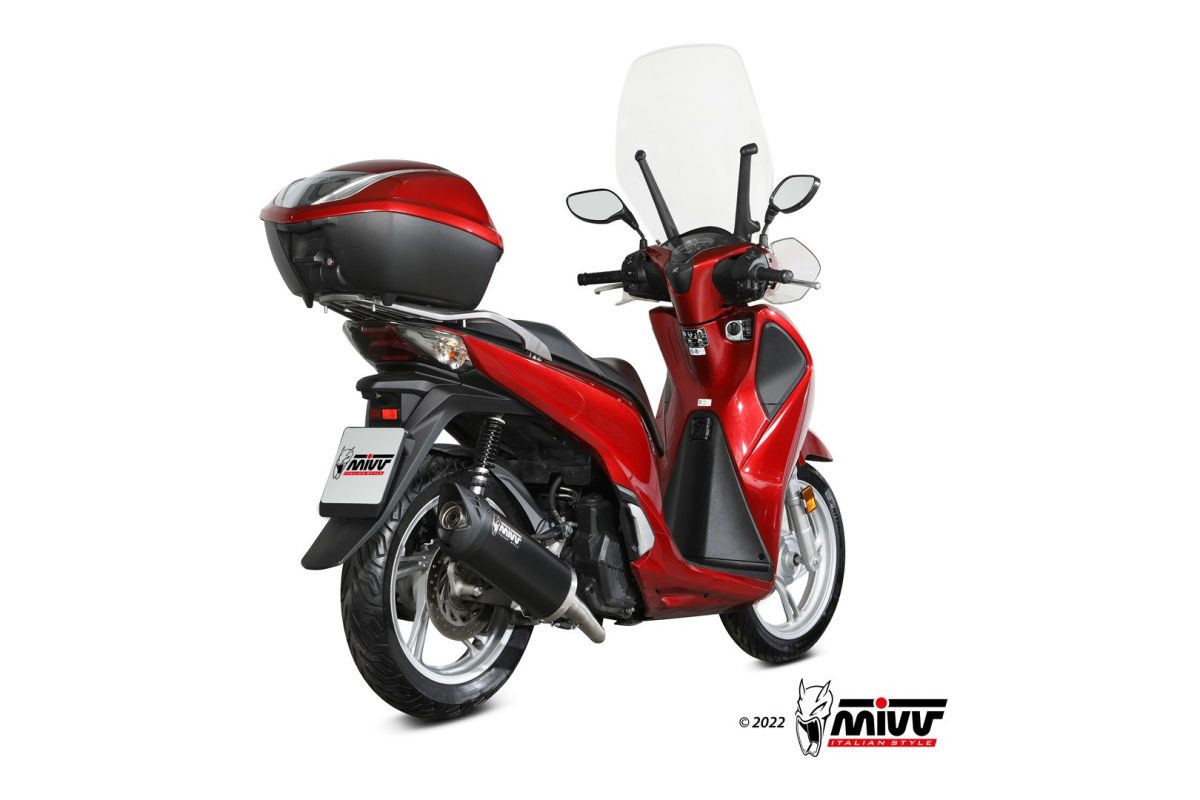 Mivv Full system 1x1 Mover black Honda SH 125 / SH 150 2017-19