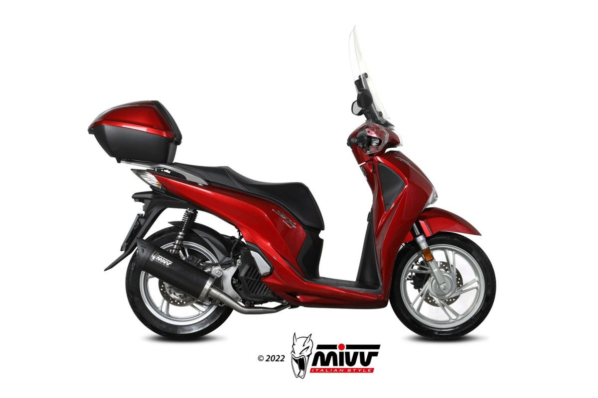 Mivv Full system 1x1 Mover black Honda SH 125 / SH 150 2017-19