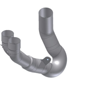 Mivv Tubo no kat (compatible con silenciadores Mivv y Original) Ducati Hypermotard 950 / SP 2019-20