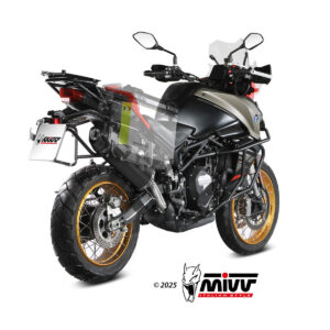 Mivv Slip-On Oval black con tapa carbono QJ Motor SRT 700 / X 2024