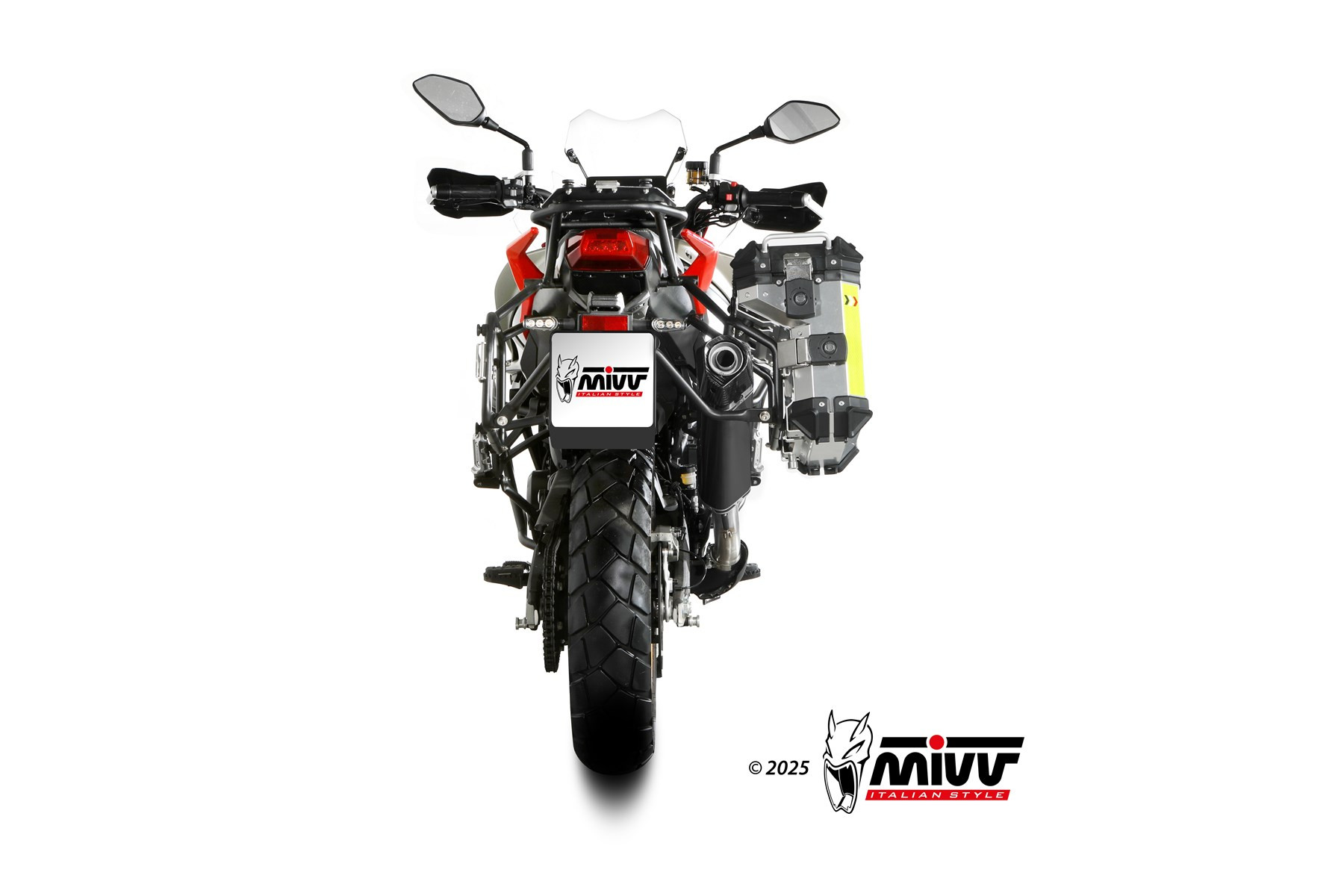 Mivv Slip-On Oval black con tapa carbono QJ Motor SRT 700 / X 2024