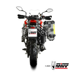 Mivv Slip-On Oval black con tapa carbono QJ Motor SRT 800 S / X / SX 2024