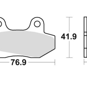 Braking Juego de pastillas de freno semimetálicas SM1 para Honda/Kymco/SYM