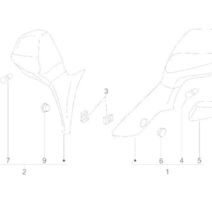 Retrovisor izquierdo Piaggio X9 250 Evolution