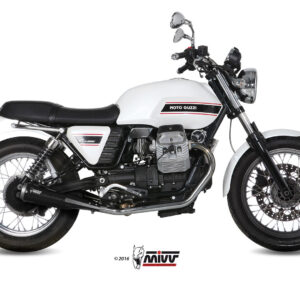 Mivv 2 Slip-On Ghibli black Moto Guzzi V7 Classic /  Special 2008-16