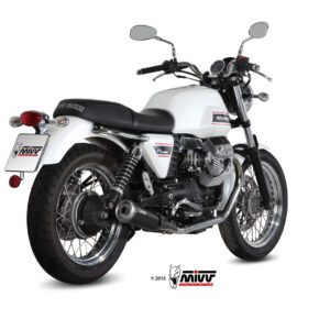 Mivv 2 Slip-On Ghibli black Moto Guzzi V7 Classic /  Special 2008-16