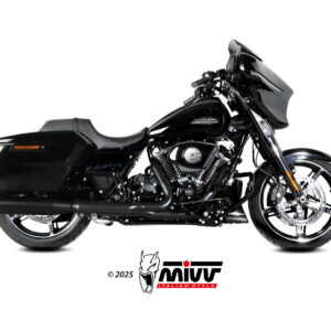 Mivv 2 Slip-On HR-1 Black Harley Davidson Road Glide / King / Street 2017-26