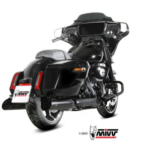 Mivv 2 Slip-On HR-1 Black Harley Davidson Road Glide / King / Street 2017-26