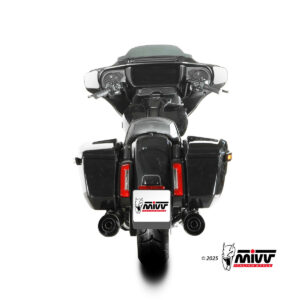 Mivv 2 Slip-On HR-1 Black Harley Davidson Road Glide / King / Street 2017-26