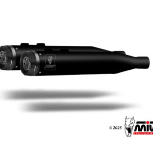 Mivv 2 Slip-On HR-1 Black con Tapa de Aluminio Harley Davidson Road Glide / King / Street 2017-26