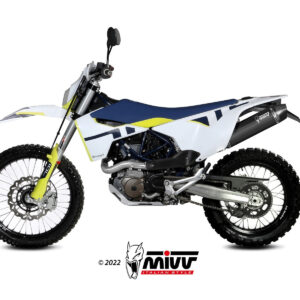 Mivv Slip-On Oval Black Husqvarna 701 Enduro / SuperMoto 2021-24