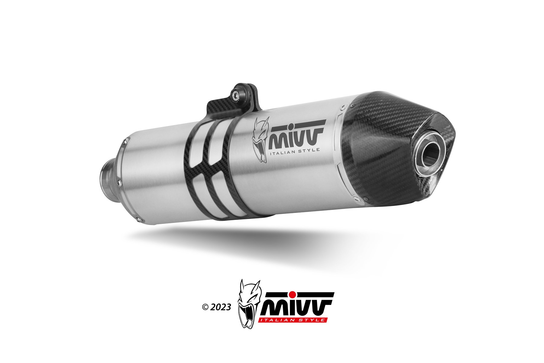Mivv Slip-On Oval Titanium Husqvarna 701 Enduro / SuperMoto 2021-24