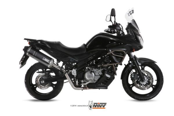 Escape Mivv Full system 2x1 Speed edge black Suzuki DL V-Strom 650 2012-16