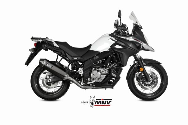 Escape Mivv Full system 2x1 Speed edge black Suzuki DL V-Strom 650 / XT 2017-24