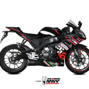 Mivv Full System 1x1 DELTA RACE BLACK APRILIA RS 125 / TUONO 125 2025-