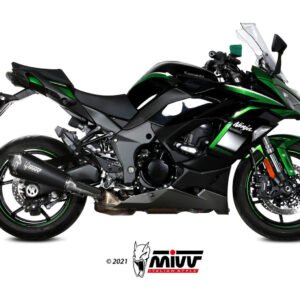 Mivv Slip-On Delta Race Black Kawasaki Ninja 1000 SX / Tourer 2020-25