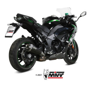 Mivv Slip-On Delta Race Black Kawasaki Ninja 1000 SX / Tourer 2020-25
