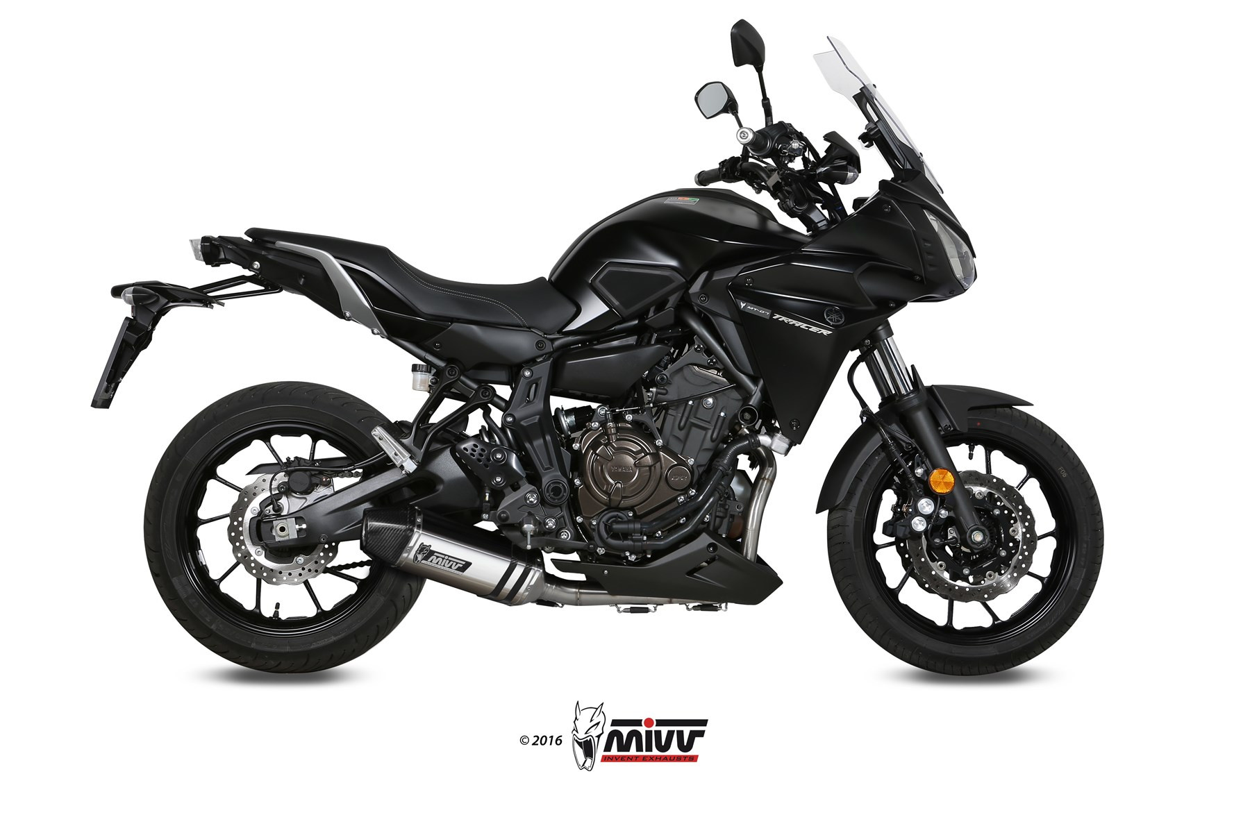 Mivv Full system 2x1 Speed edge Black Yamaha Tracer 700 / GT / Tracer 7 2016-24