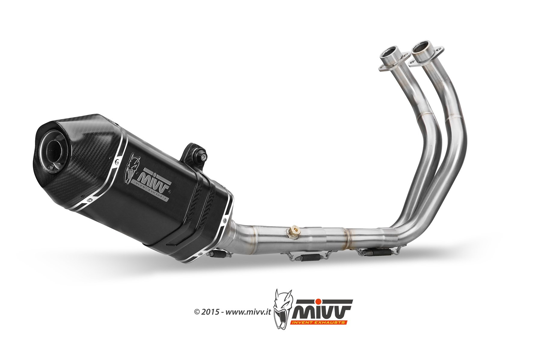 Mivv Full system 2x1 Speed edge Black Yamaha Tracer 700 / GT / Tracer 7 2016-24