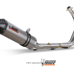 Mivv Full system 2x1 Oval Titan con tapa carbono Yamaha Tracer 700 / GT / Tracer 7 2016-25