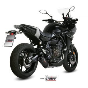 Mivv Full system 2x1 Oval carbono con tapa carbono Yamaha Tracer 700 / GT / Tracer 7 2016-25