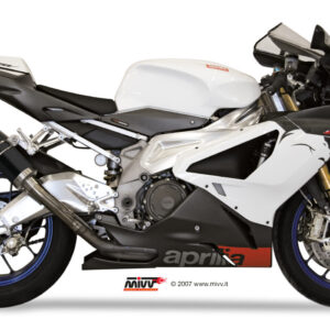Mivv 2 Slip-On GP black Aprilia RSV 1000 2004-08 / Tuono Fighter 1000 2006-10