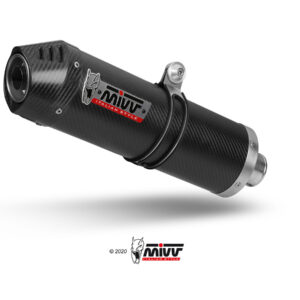 Mivv 2 Slip-On Oval carbono con tapa carbono Aprilia RSV 1000 2004-08 / Tuono Fighter 1000 2006-10