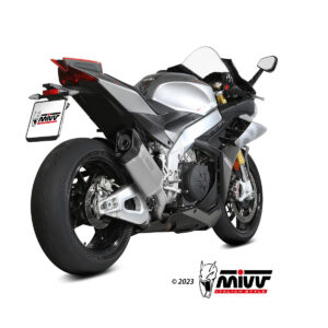 Mivv Slip-On SR-1 Black Titanium Aprilia RSV4 / Tuono V4 1100 2021-25
