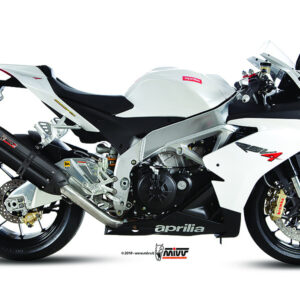 Mivv Slip-On Suono black con tapa carbono Aprilia RSV4 2009-16 / Tuono V4 2010-16