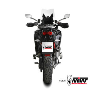 Mivv Slip-On 2x1 OVAL TITANIUM con Tapa de Carbono Ducati Multistrada V4 / V4S 2025-26