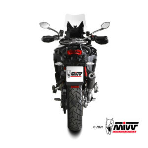 Mivv Slip-On 2x1 OVAL BLACK con Tapa de Carbono Ducati Multistrada V4 / V4S 2025-26