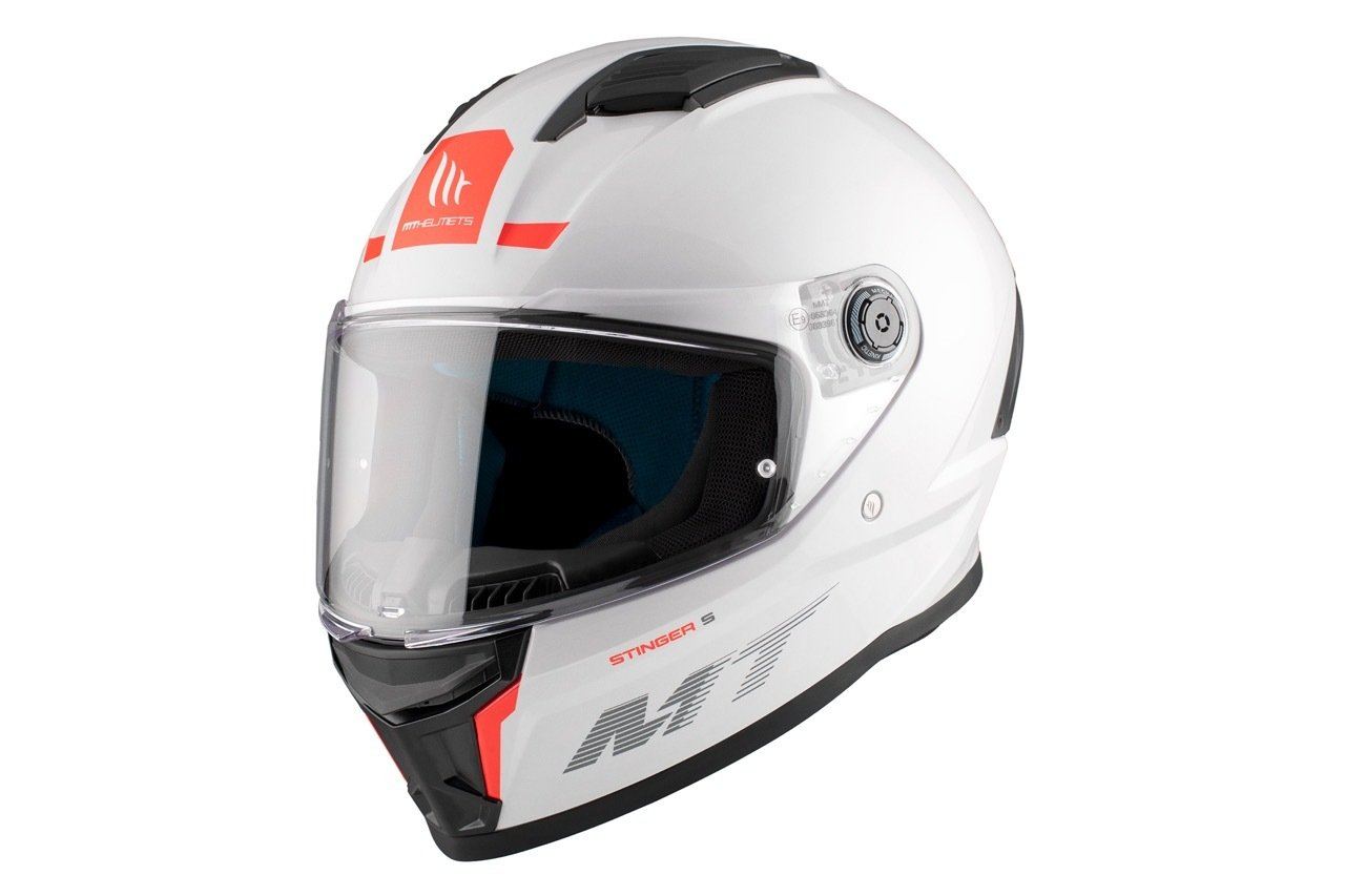 CASCO MT STINGER 2 SOLID A0 PERLA BRILLO