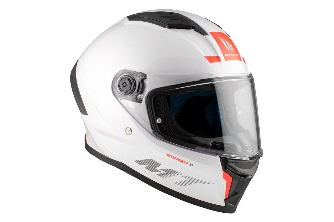CASCO MT STINGER 2 SOLID A0 PERLA BRILLO