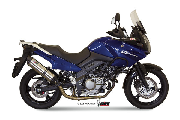 Escape Mivv Full system 2x1 Suono St. Steel con tapa carbono Suzuki DL V-Strom 650 2007-11