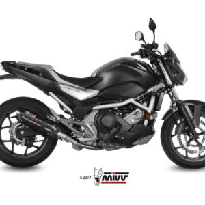 Mivv Slip-On Suono black con tapa carbono Honda Integra 750 2016-20 / NC 750 S / X 2016-22