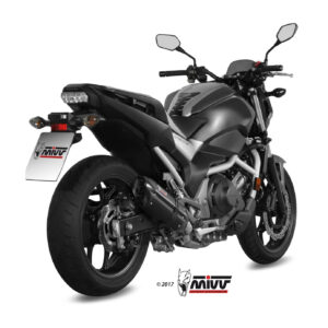 Mivv Slip-On Suono black con tapa carbono Honda Integra 750 2016-20 / NC 750 S / X 2016-22