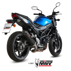 Mivv Slip-On Oval carbono con tapa carbono Suzuki SV 650 / X 2016-25