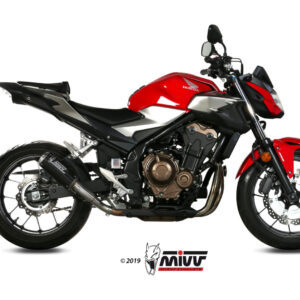 Mivv Slip-On Mk3 carbono Honda CB 500 F/X 2019-21