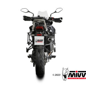Mivv Slip-On Oval Black con tapa carbono Benelli TRK 702 / X 2023-25