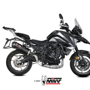Mivv Slip-On Oval carbono con tapa carbono Benelli TRK 702 / X 2023-25