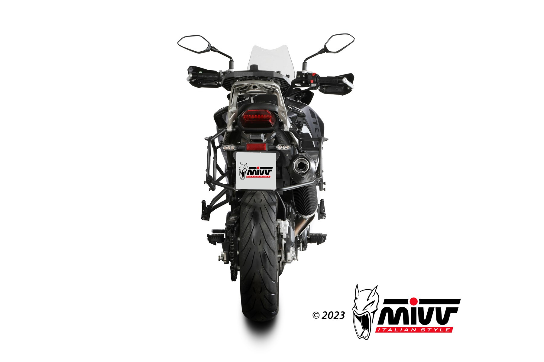 Mivv Slip-On Double Gun St. Steel Ducati Multistrada 950/S 2017-21 / Multistrada 1200 Enduro 2016-18