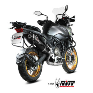 Mivv Slip-On Oval black con tapa carbono QJ Motor SRT 700 / X 2024