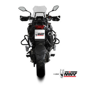 Mivv Slip-On Oval black con tapa carbono QJ Motor SRT 700 / X 2024